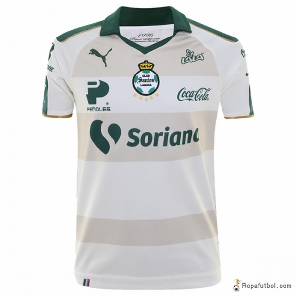 Camiseta Santos Laguna Replica Tercera Ropa 2017/18 Blanco